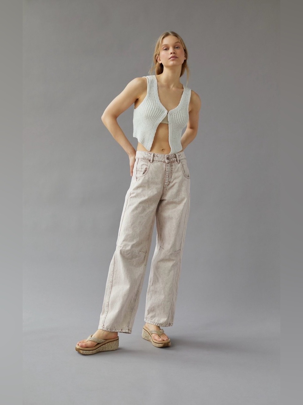 BDG Rih Low-Rise Extreme Baggy Jean
- Pink Wash